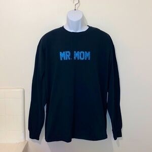 Unisex Mr.Mom Long Sleeved Graphic Tee